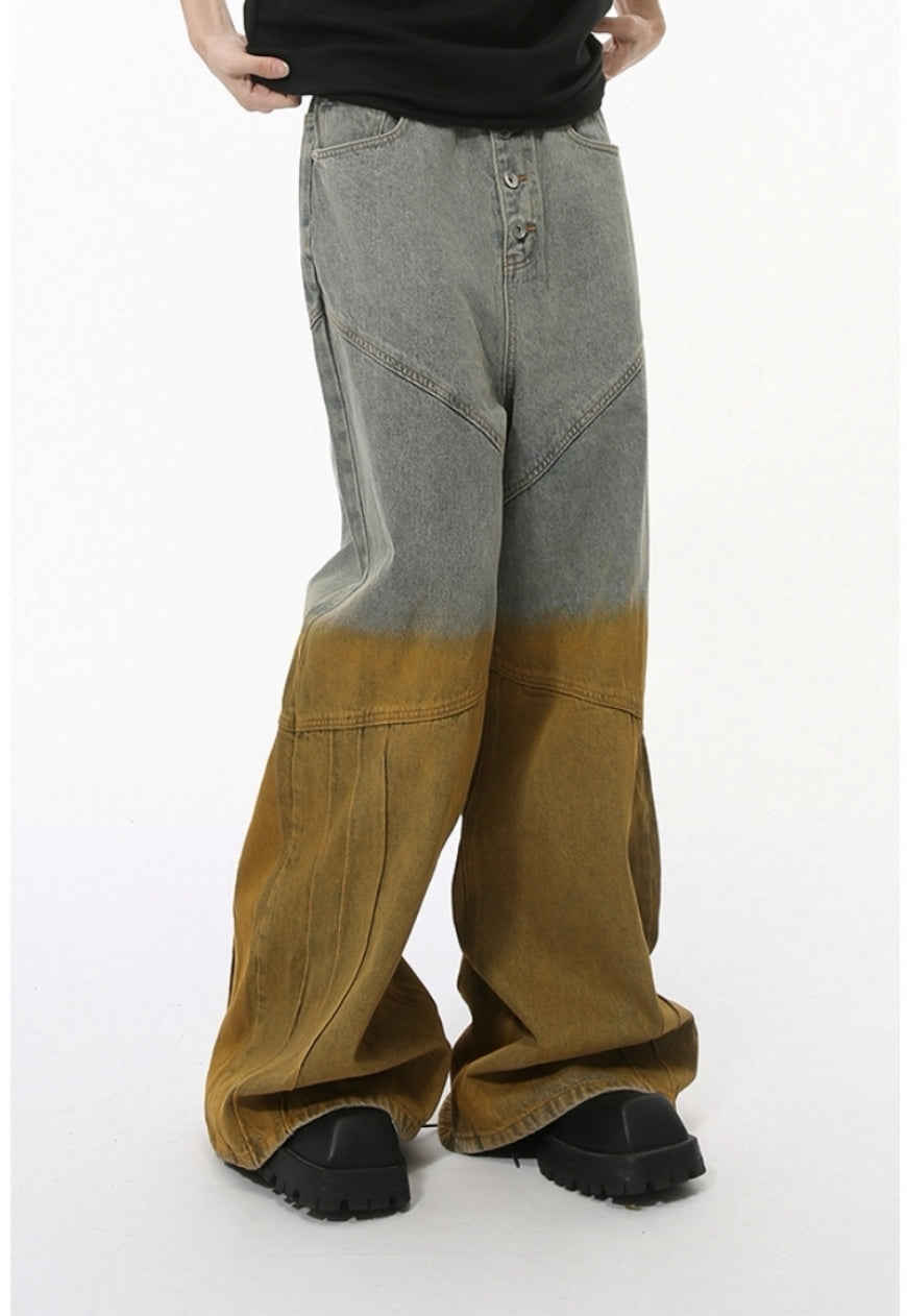 Unisex two color jeans