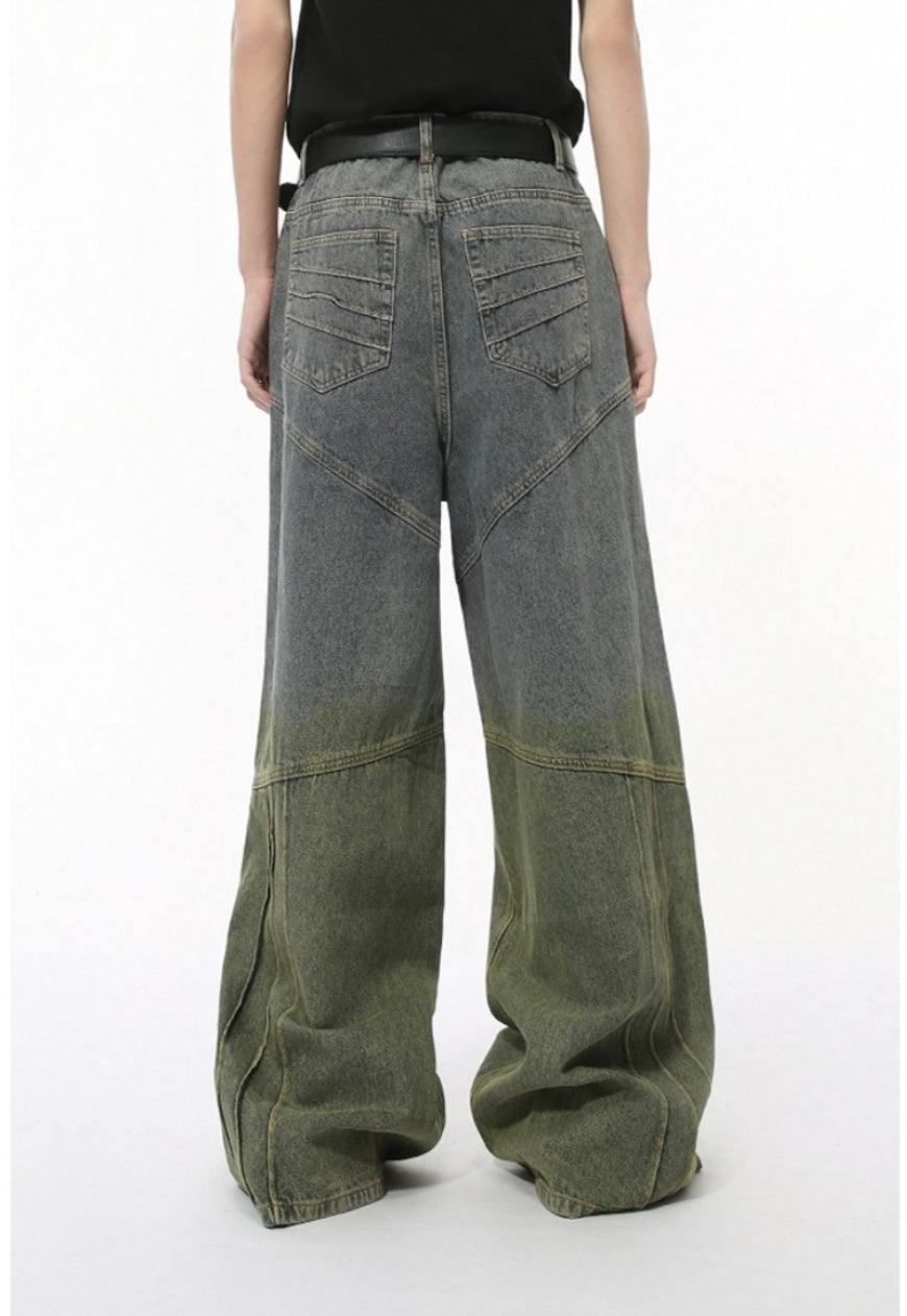 Unisex two color jeans