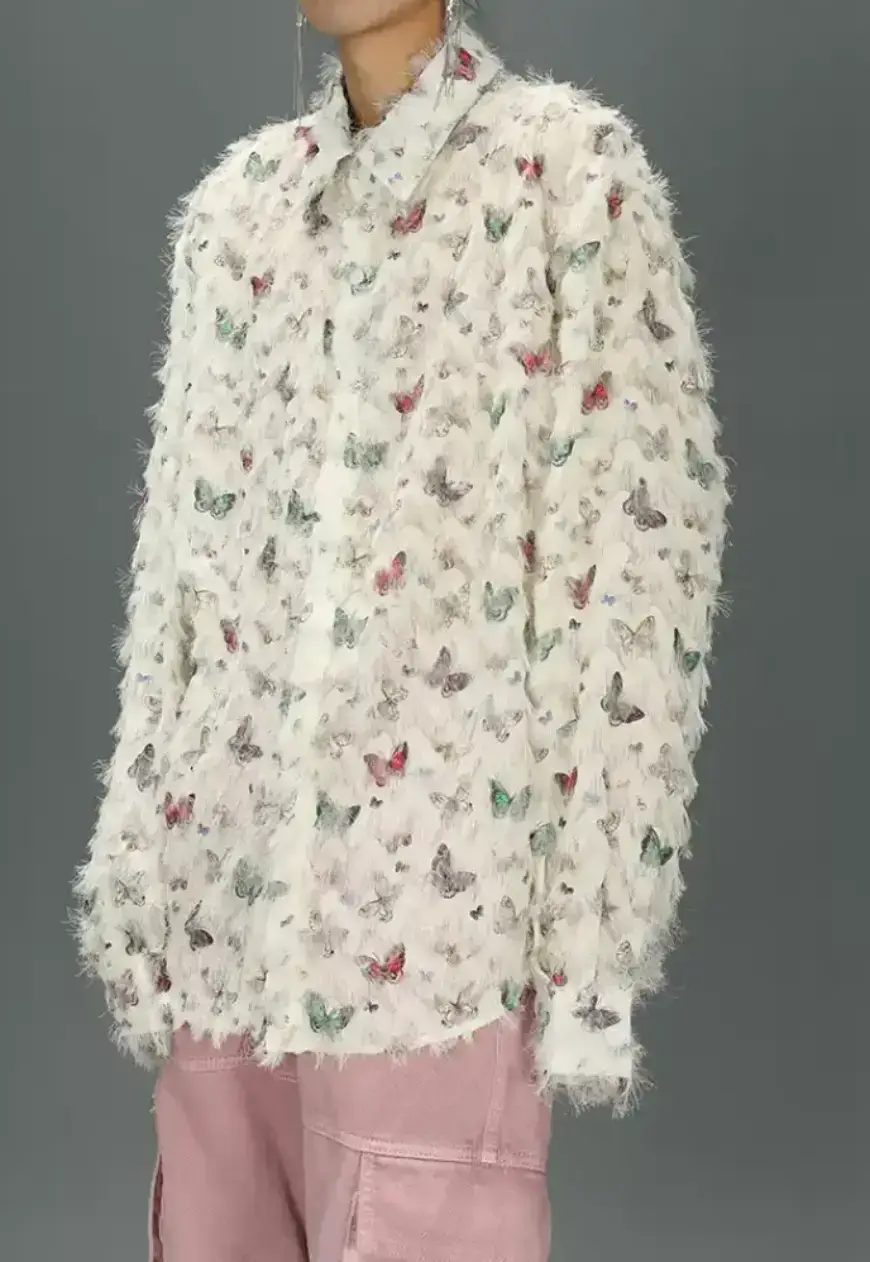 Unisex butterfly spring shirt