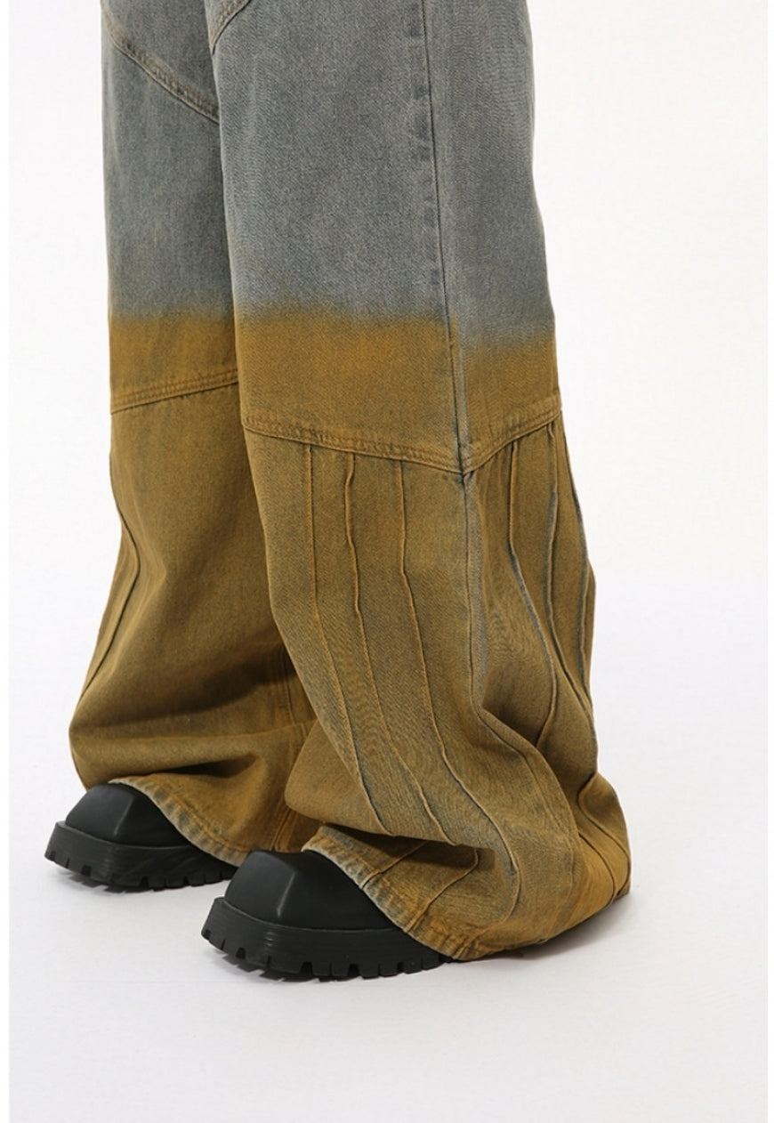 Unisex two color jeans
