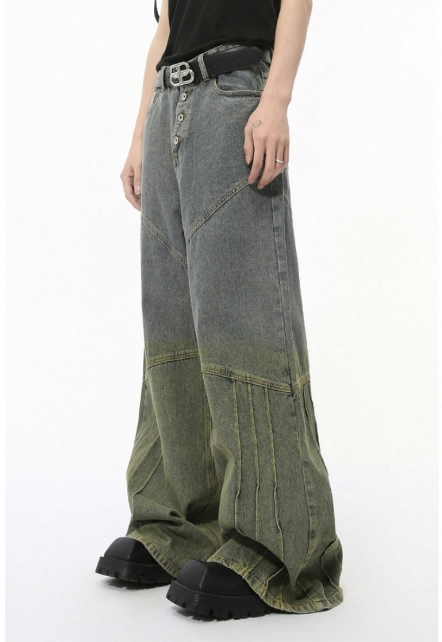 Unisex two color jeans