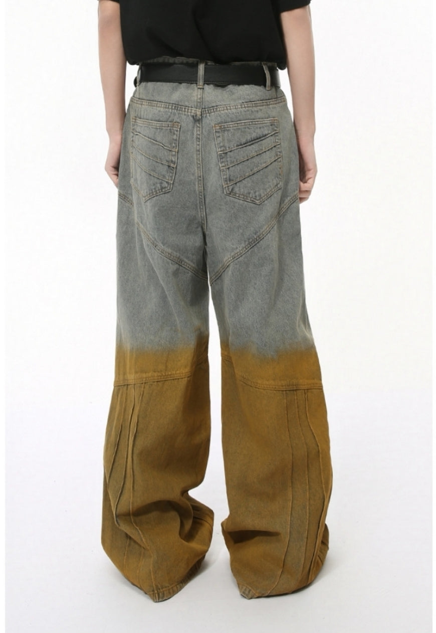 Unisex two color jeans
