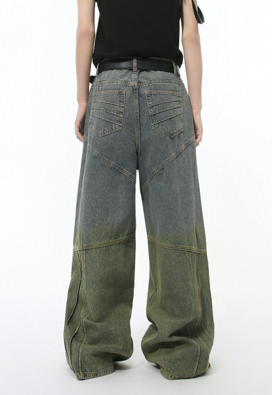 Unisex two color jeans