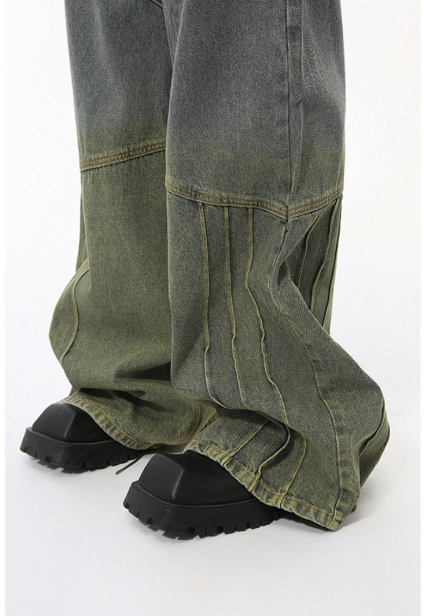 Unisex two color jeans