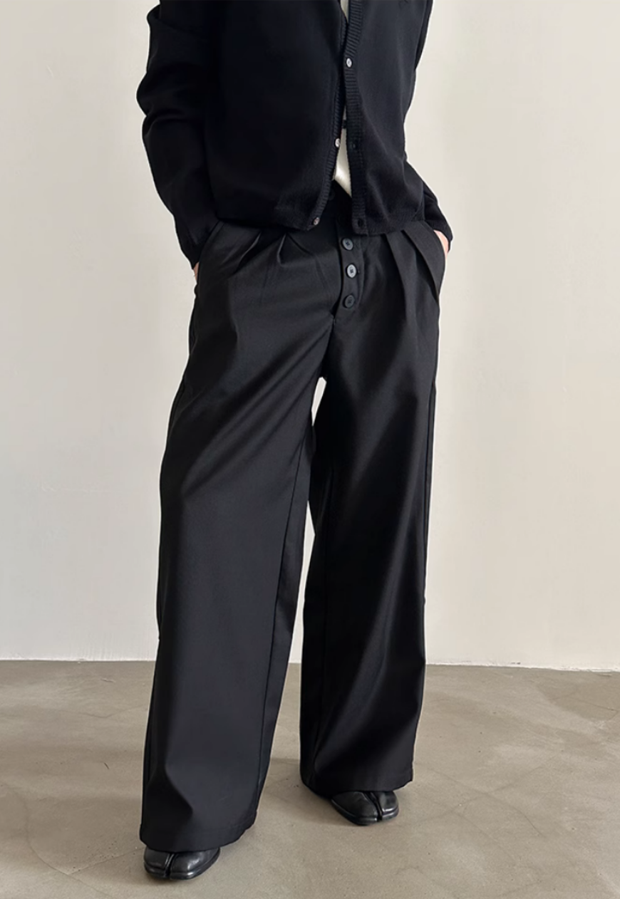Men's Multi-button design trousers