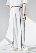 【Sale】Men's metallic zipper trousers