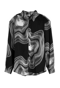 Men's fashion abstract pattern shirt