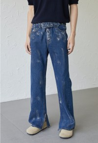 UZIP DESIGN Men's Design zipper slit denim trousers SS2022 VOL.5