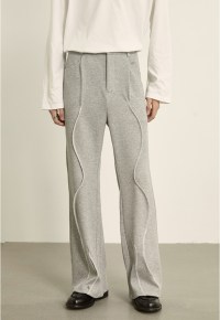 UZIP DESIGN Men's loose solid design trousers