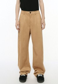 Men's spliced multi pocket trousers