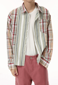 Men's striped plaid retro shirt SS25 VOL.1