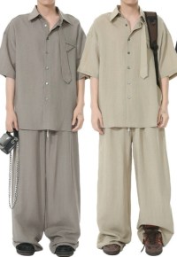 Men's Tie splicing design suit set SS25 VOL.1
