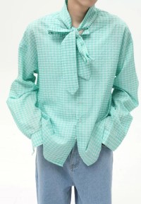 Men's Check tie shirt