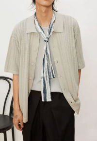 Men's Lightweight knitted short-sleeved shirt