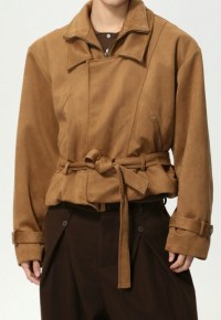 Men's Stylish suede belted jacket AW25 Vol.1